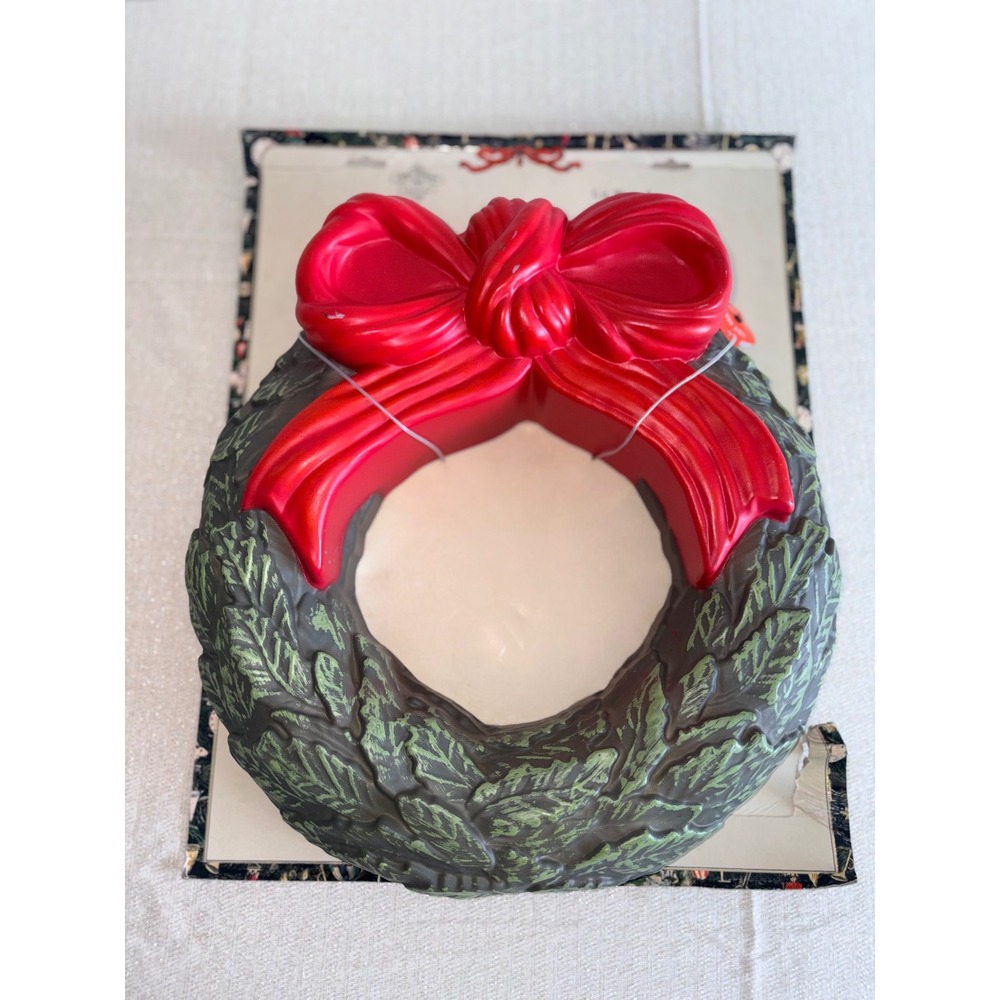 John Derian for Target Lit Wreath OS Red Green NEW Blow Mold Style LED